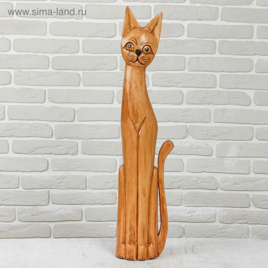 Фигурки кошек из дерева