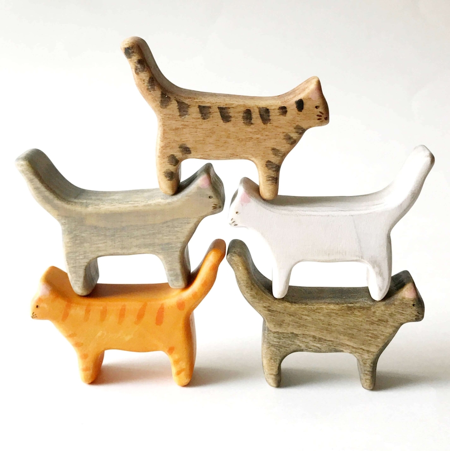 Деревянные игрушки для кошек