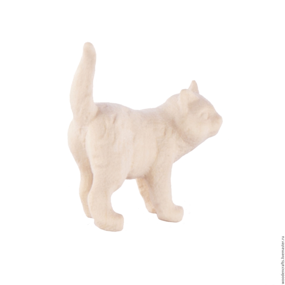 Фигурки кошек из дерева