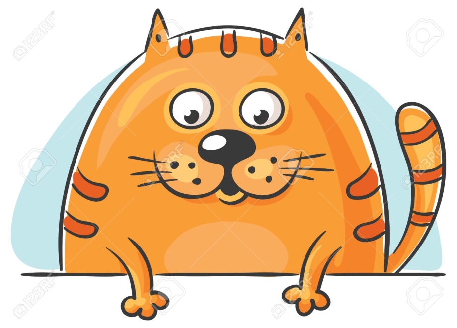 Выглядывающий кот мультяшка
