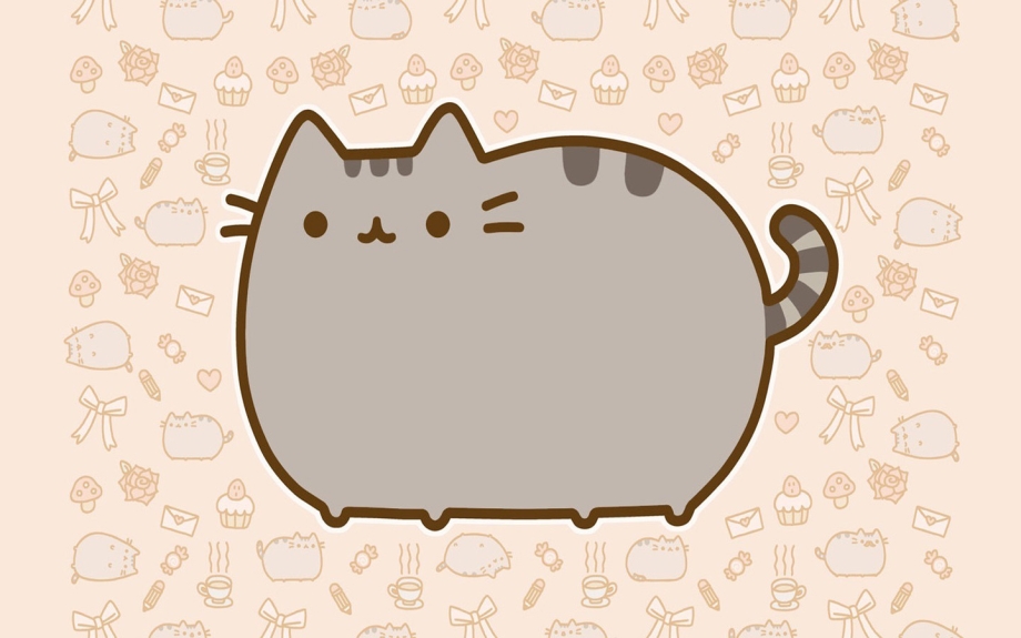 Пухлый котик рисунок