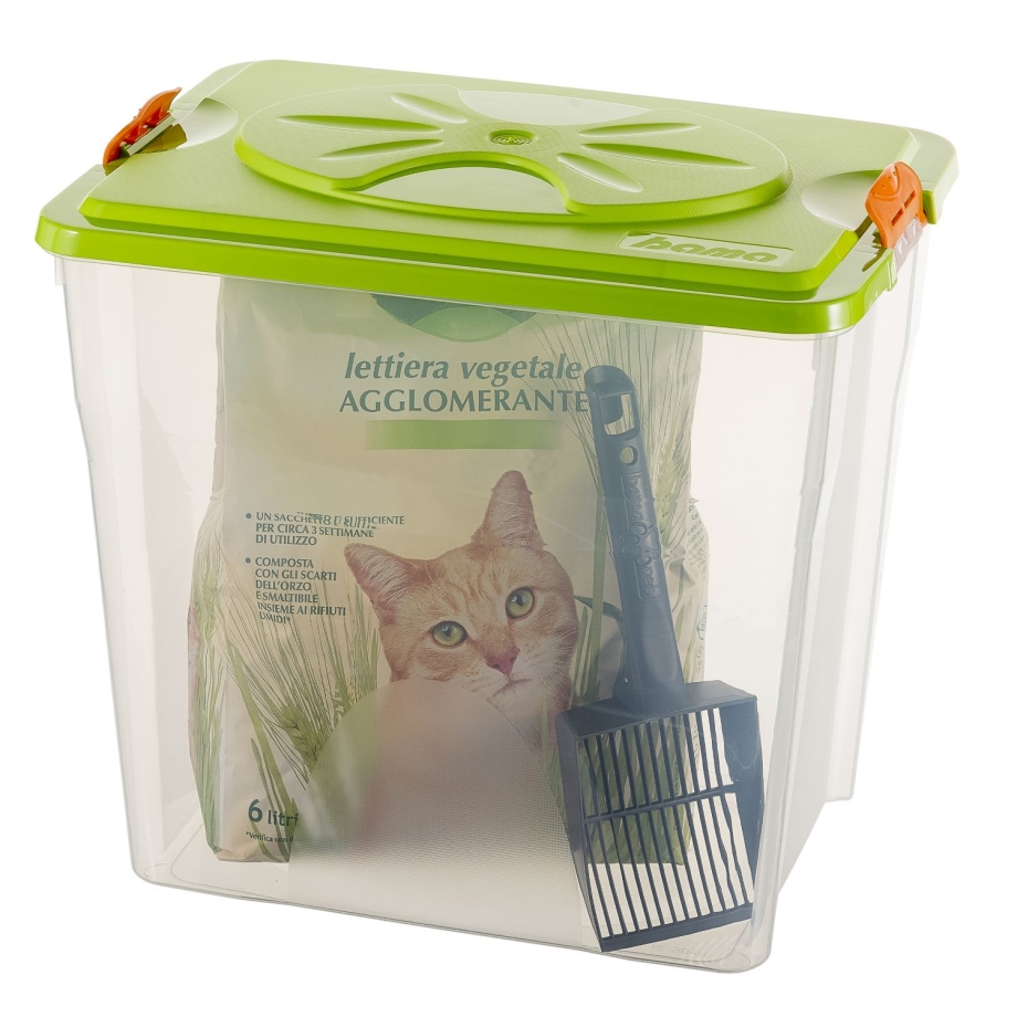 Bama Pet контейнер для хранения корма SIM Pet 18л 40x30x22h см, бежевый
