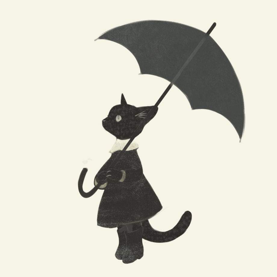Зонт с котом