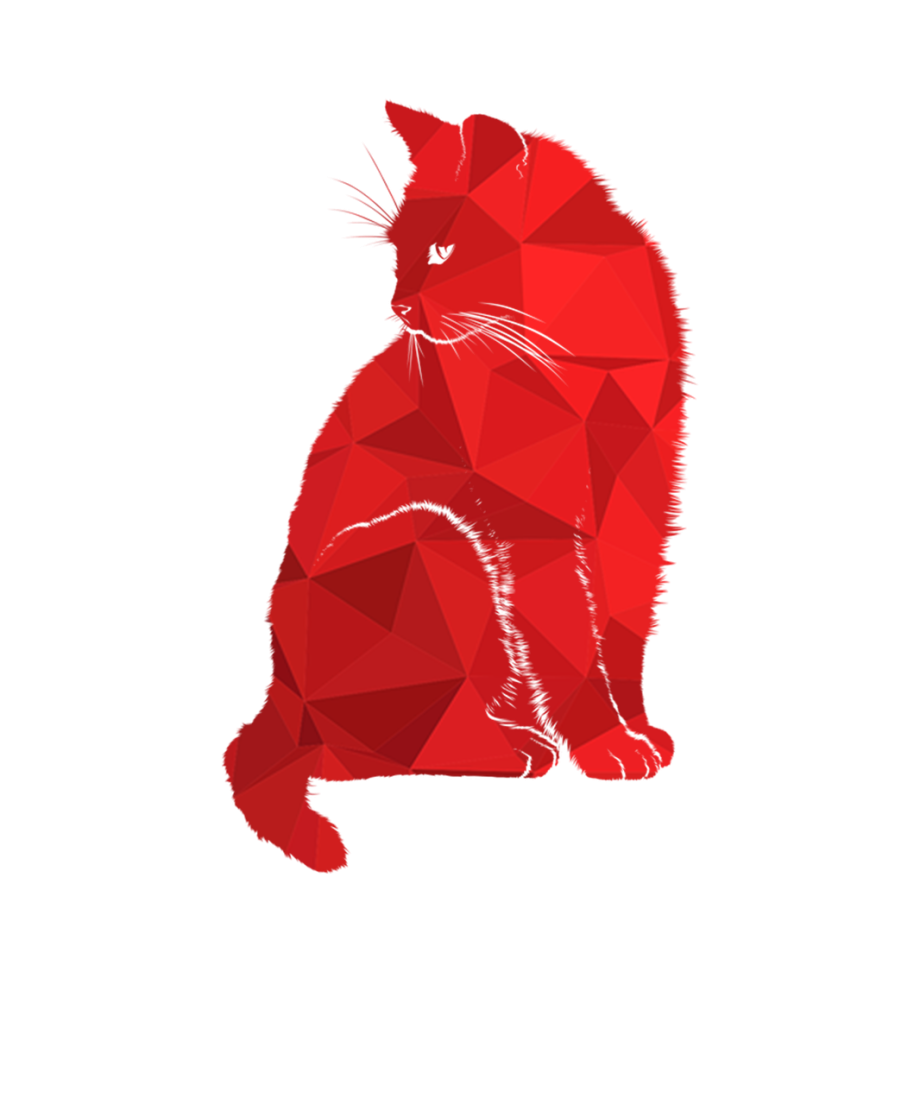 Кот красного цвета