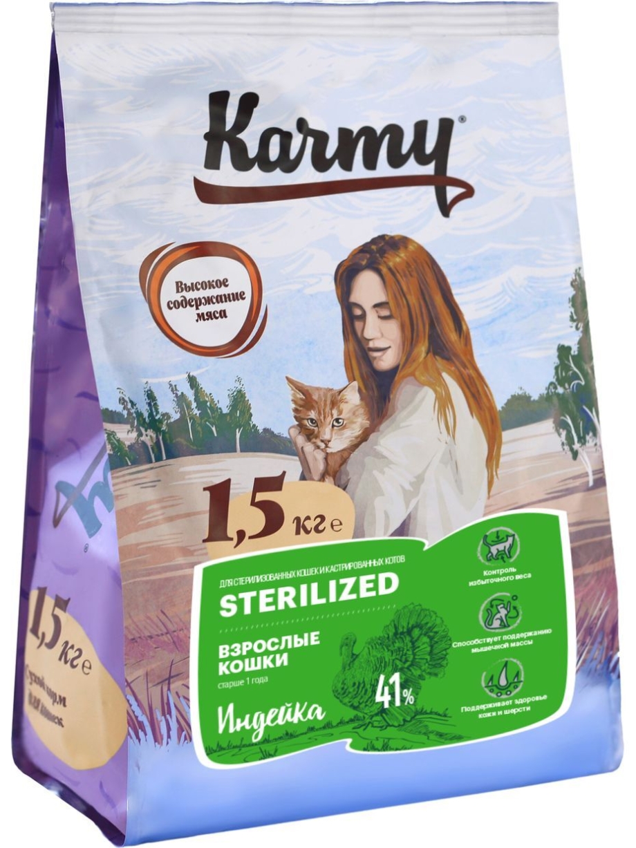 Черный кот кушает