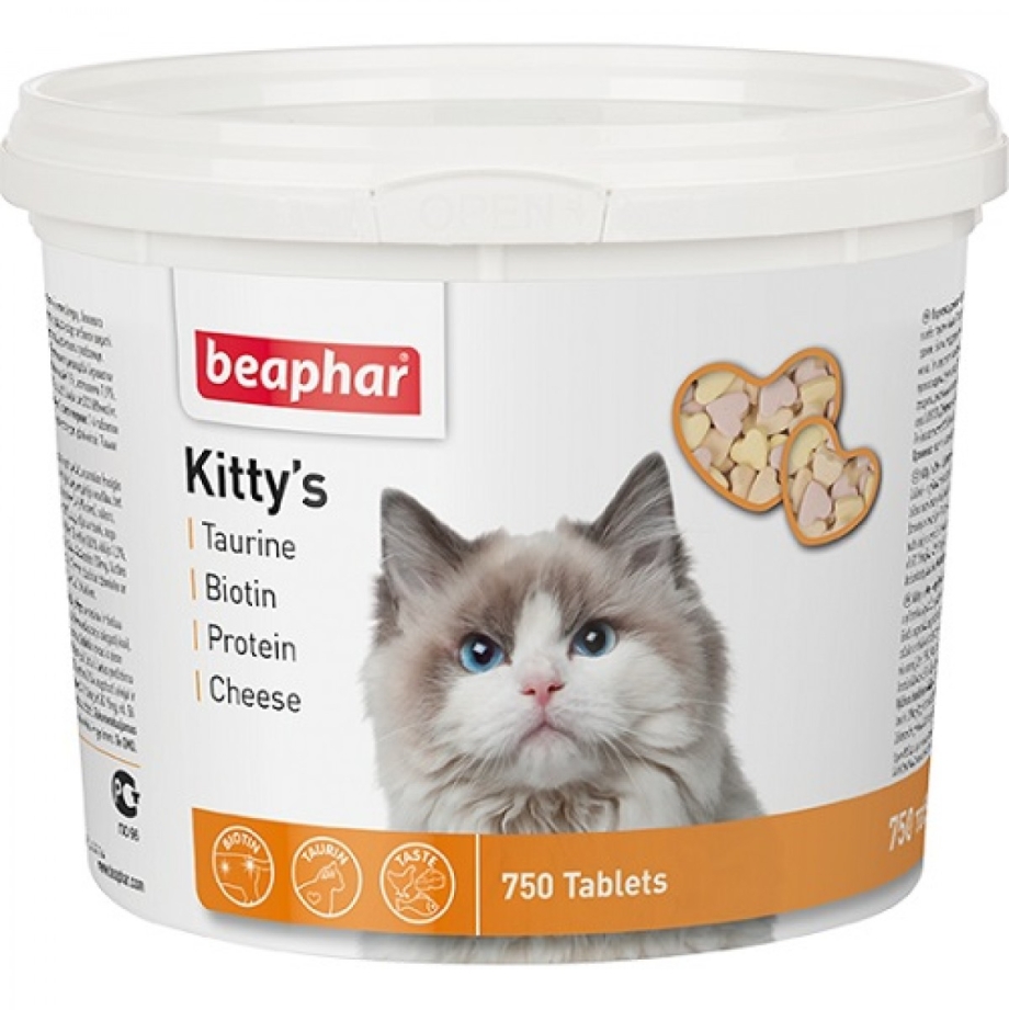Беафар витамины д/кошек Kitty"s Mix смесь (750таб