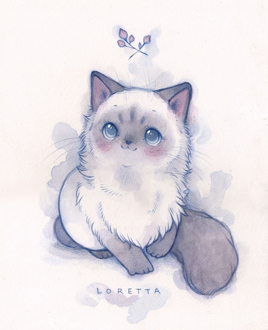 Милые котики мультяшные