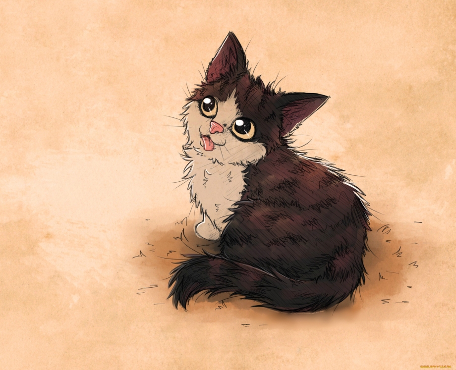 Кошка арт