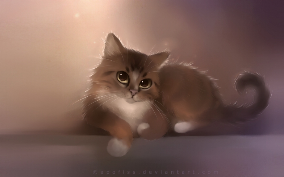 Котенок арт
