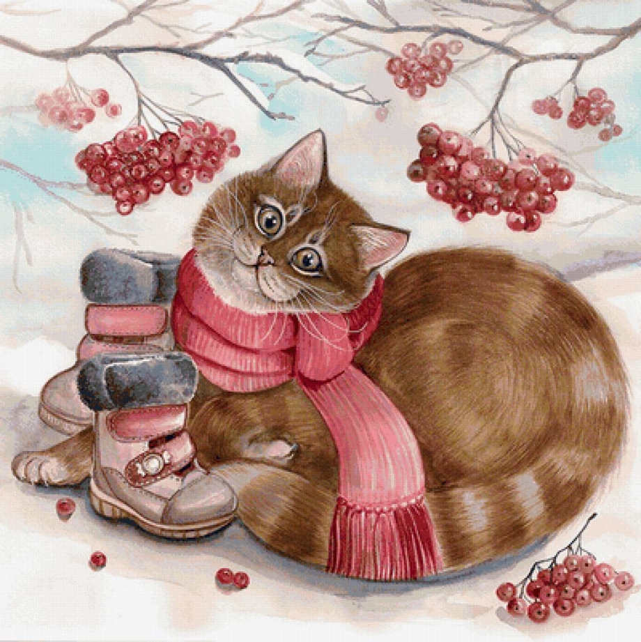 Спящий котик