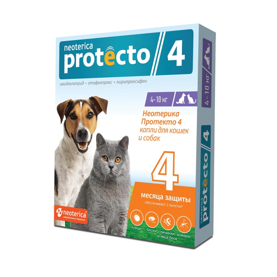Капли для собак от клещей Protecto