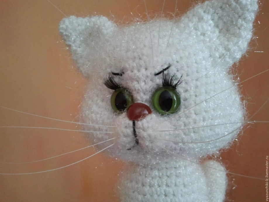 Вязаные котики крючком