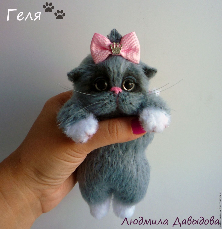 Вязаные игрушки котята