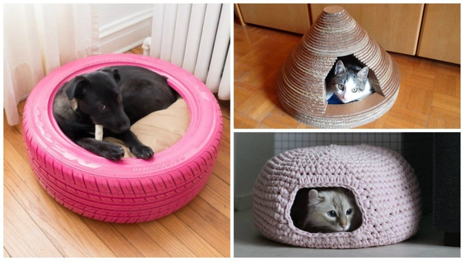 Лежак для кота своими