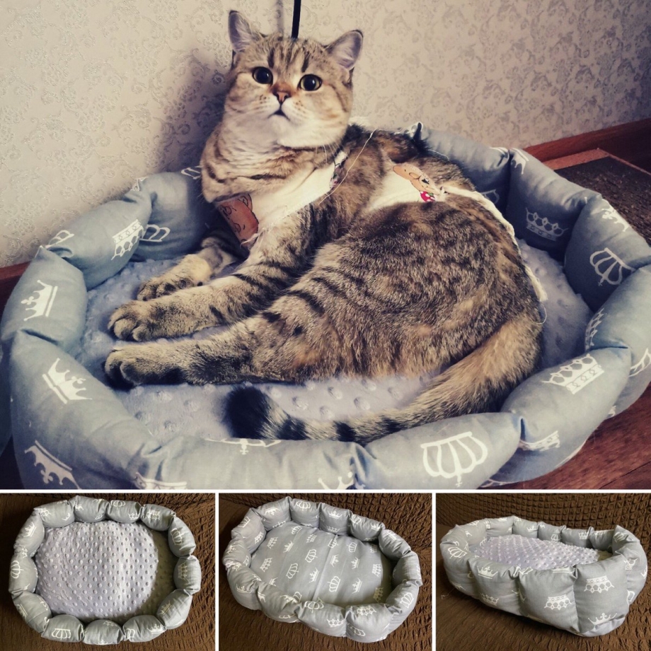 Лежак для кошки своими