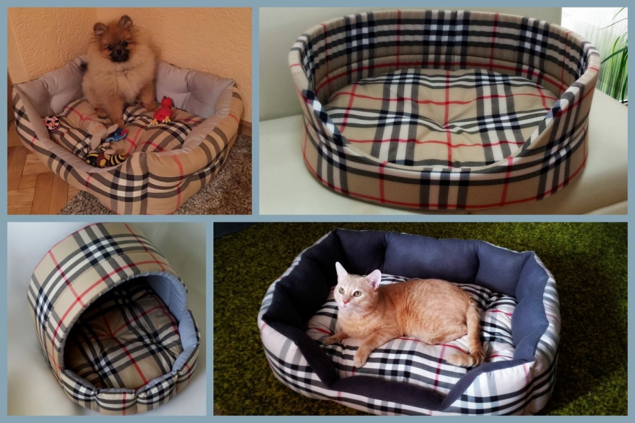 Лежанка для кота из кофты