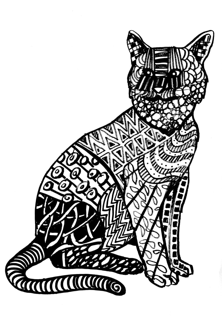 Стилизованная кошка