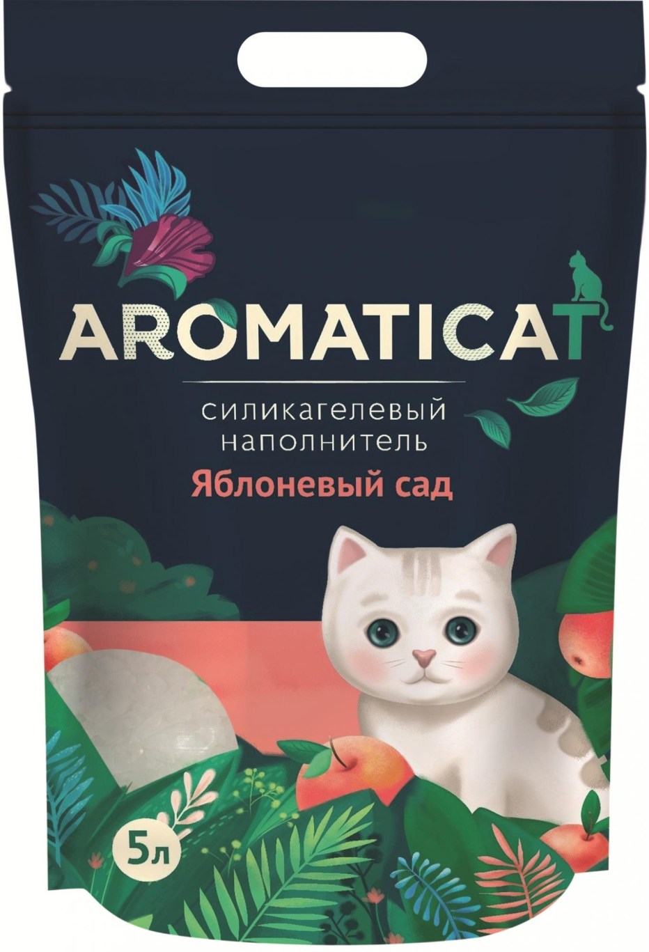 Наполнитель AROMATICAT, силикагелевый, Яблоневый сад, 3л