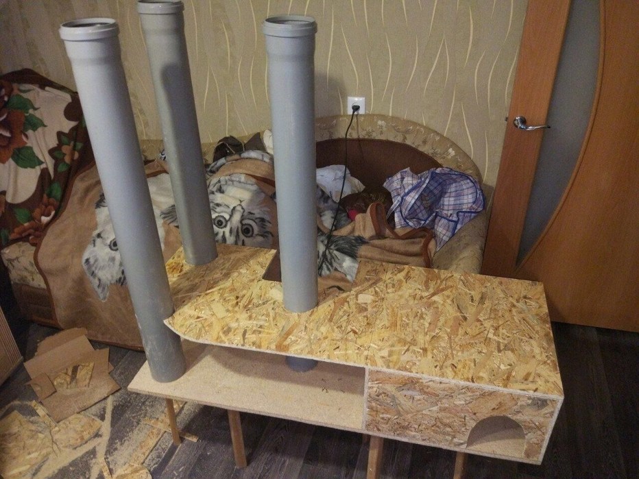 Дворец для кошки своими руками