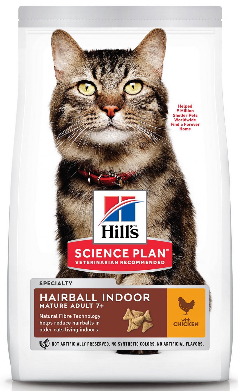 Hills (Хиллс) Science Plan Feline mature Adult 7+ Hairball Control Chicken - корм для пожилых кошек