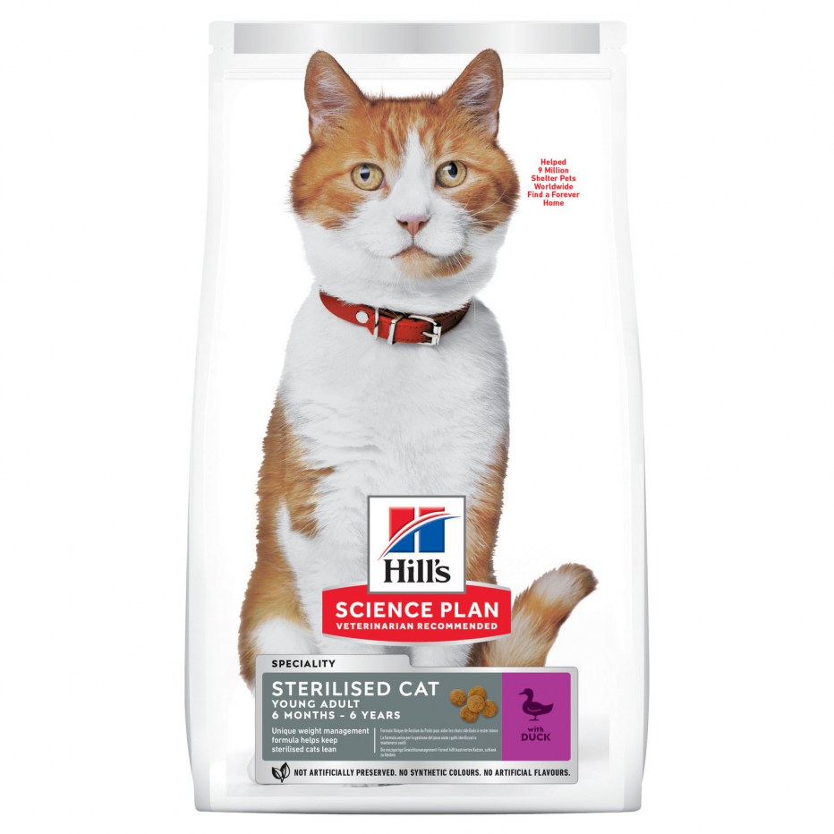 Hill's Science Plan Sterilised Cat young Adult с уткой 300г