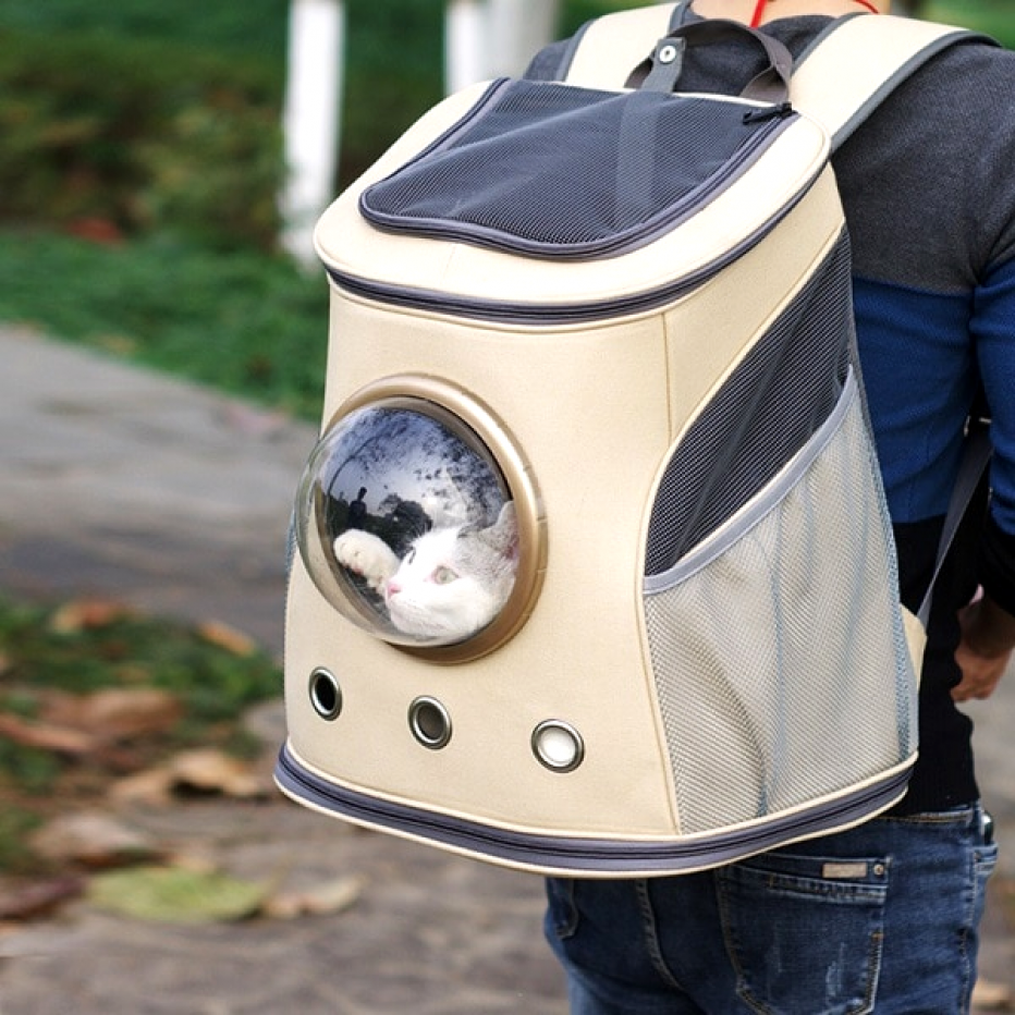 Рюкзак для переноски животных прозрачный Space Capsule