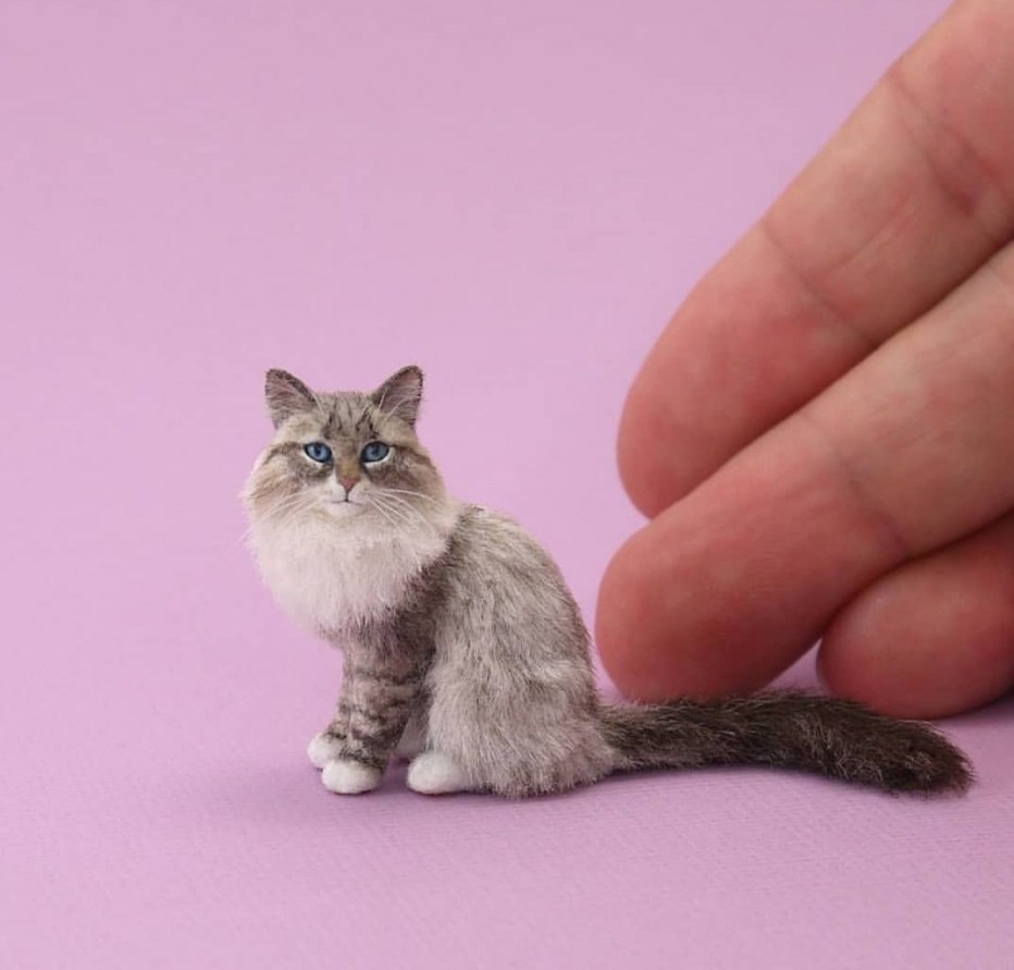 Кошечки миниатюрные вязаные