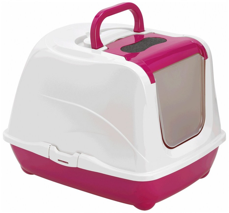 Moderna био-туалет Flip Cat 50x39x37h см с совком, розовый
