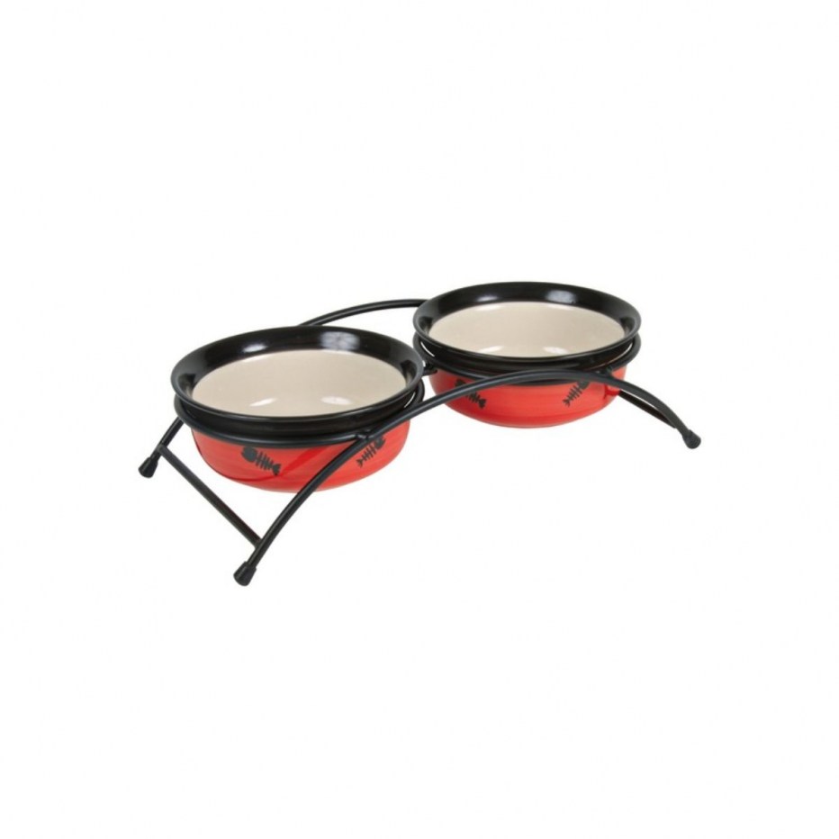 Trixie подставка + миски 2*0,45л
