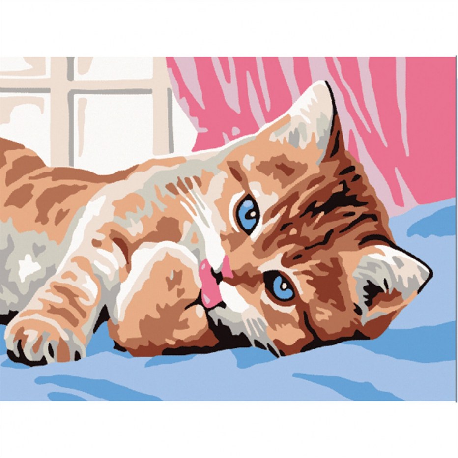 Рисование по номерам кошки