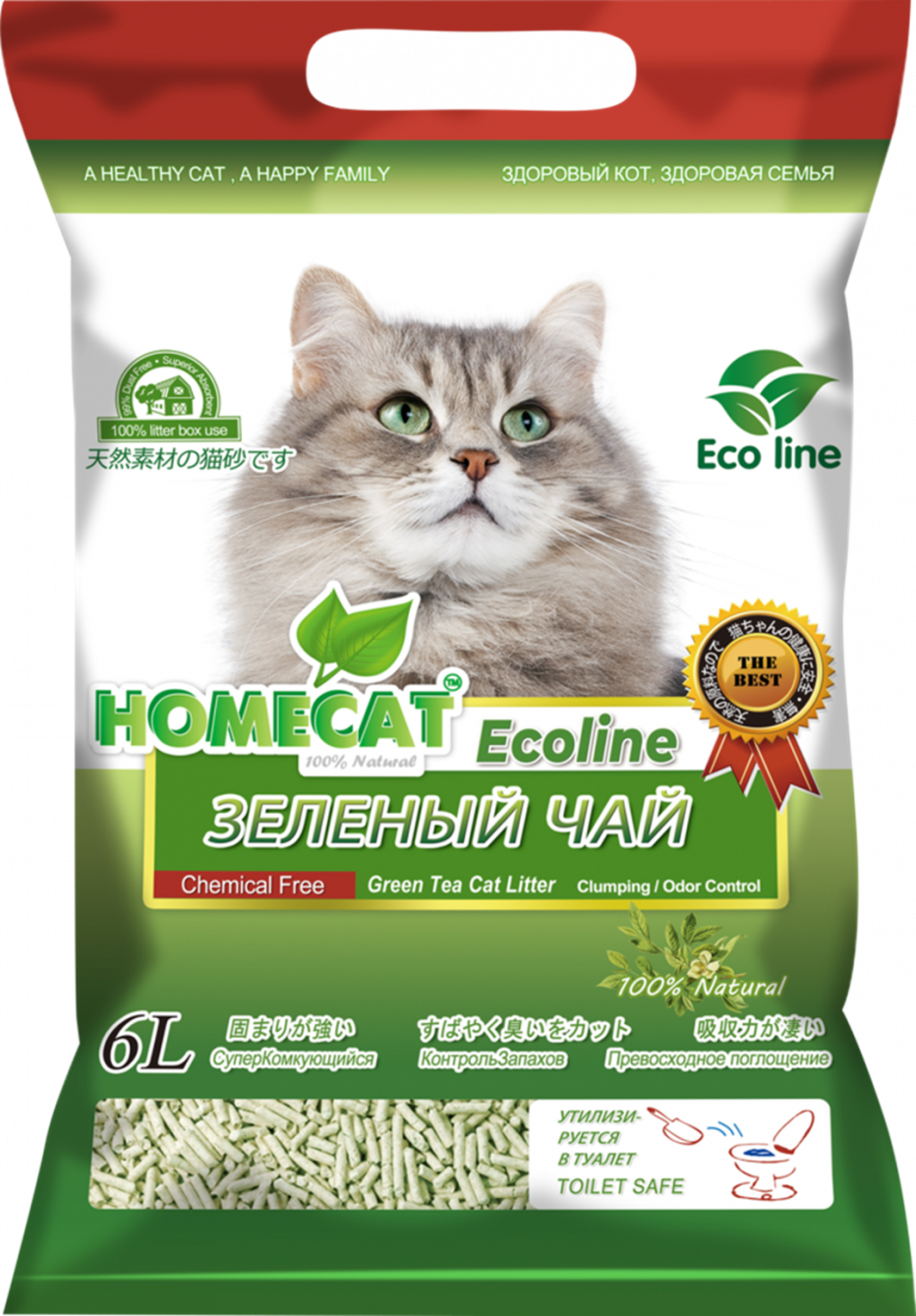 Наполнитель Homecat кукурузный 12л