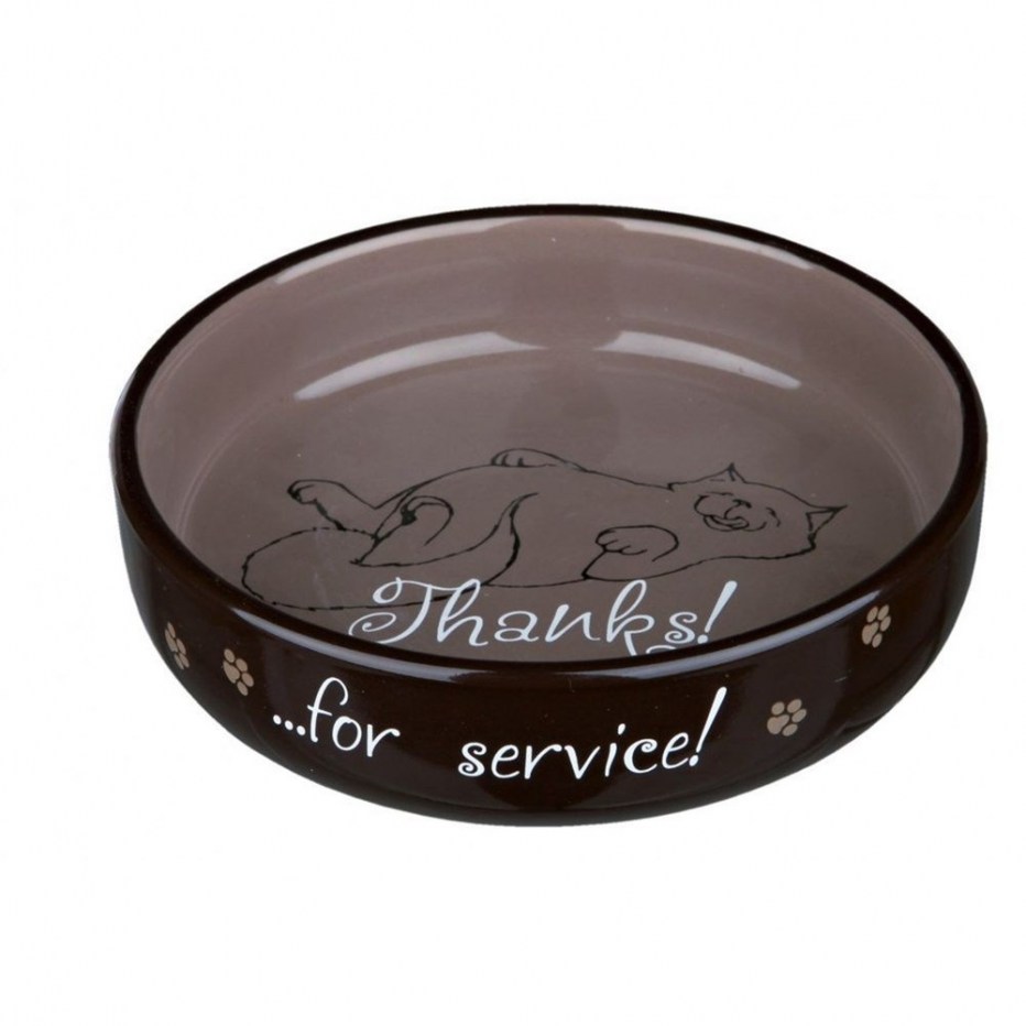 Миска Trixie керамическая миска "thanks for service!" Для коротконосых пород