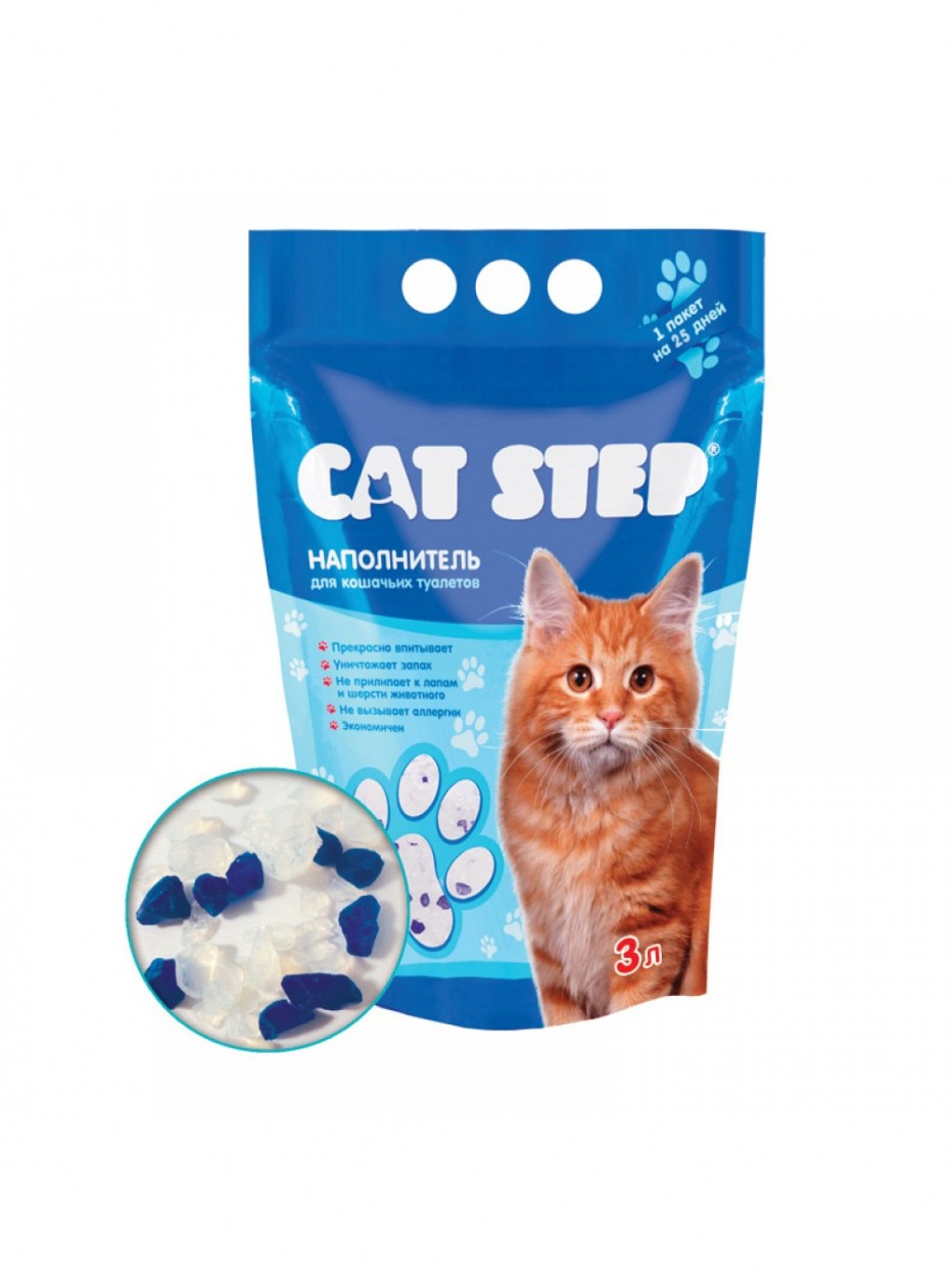 Cat Step наполнитель силикагель 1,67кг*3,8л