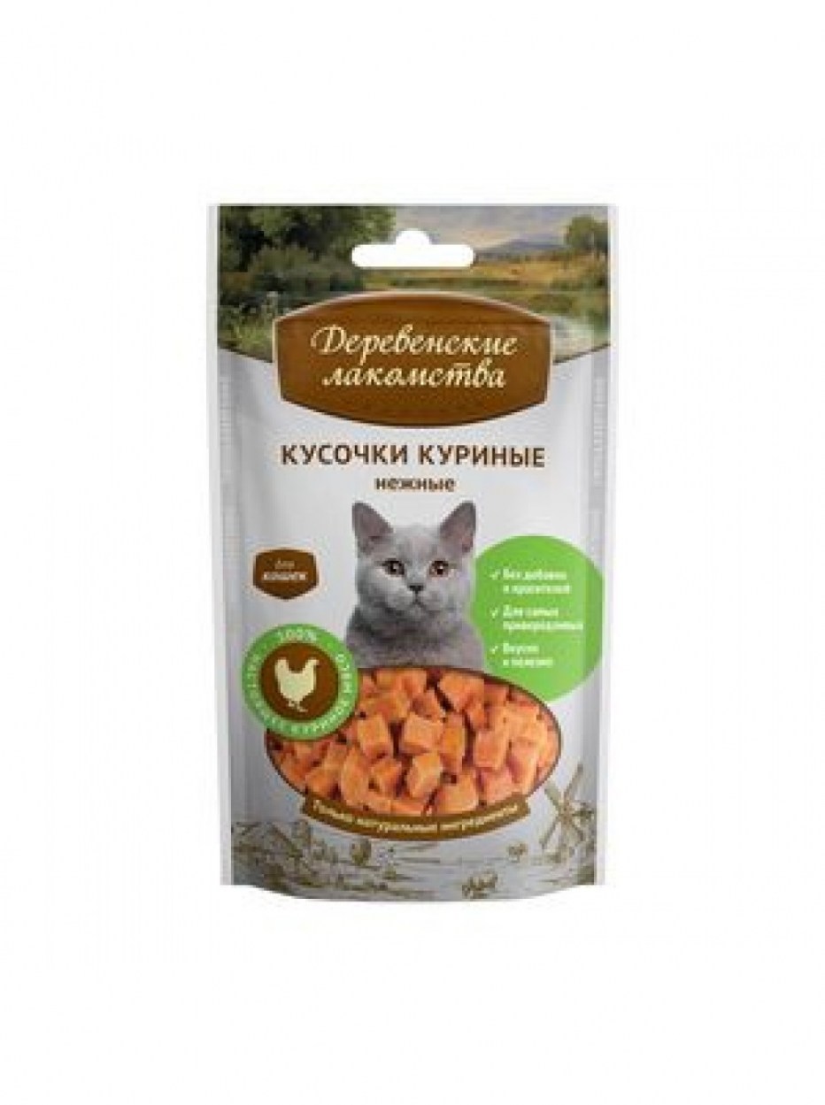Деревенские лакомства д/Кош дольки крольчатины нежные 45г