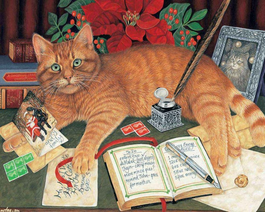 Кот за компьютером Мем