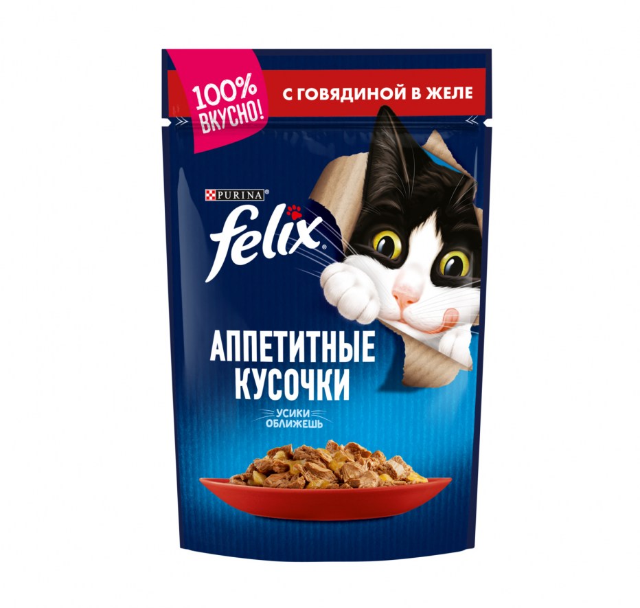 Корм д/к Феликс ягненок/курица 85г