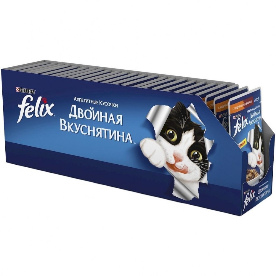Корм для кошек Felix курица в желе 85г*24