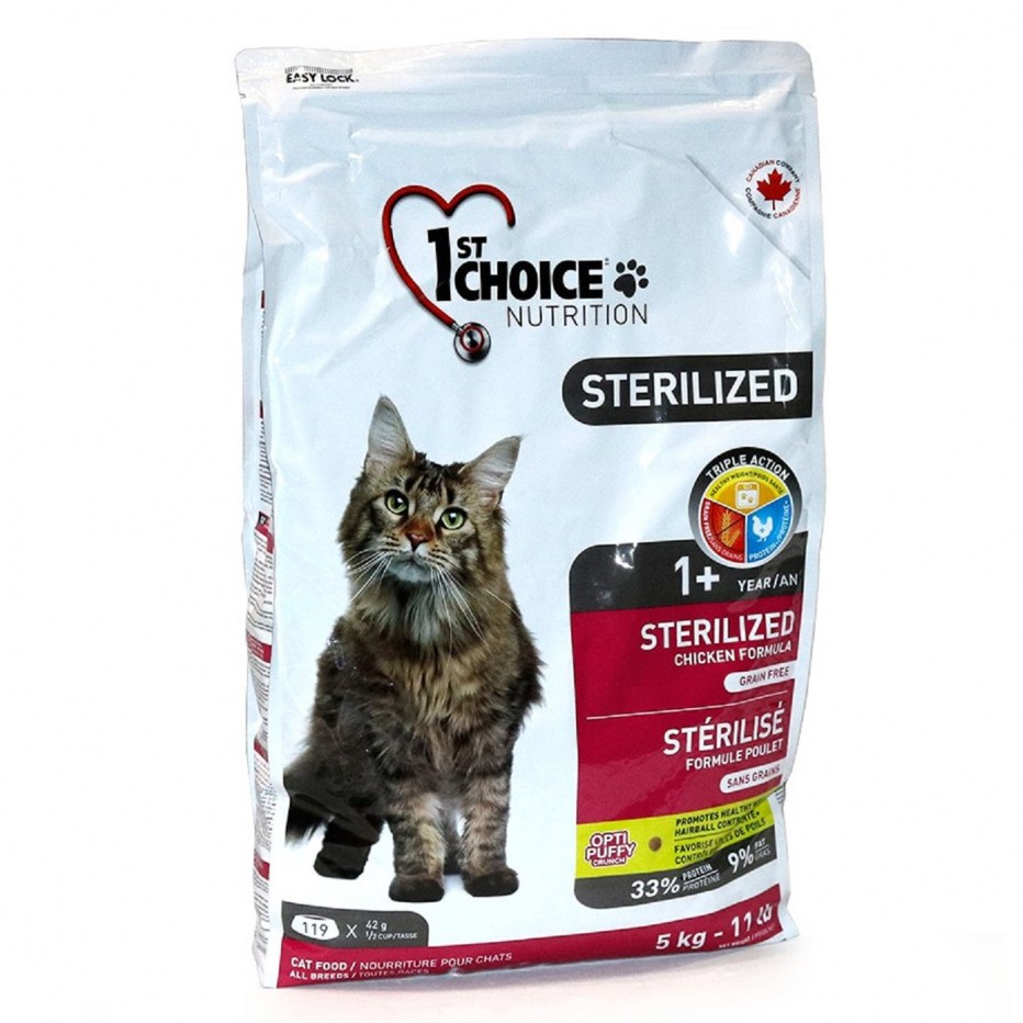 102.1.282 1st choice корм д/кошек Sterilized 5кг, курица с бататом