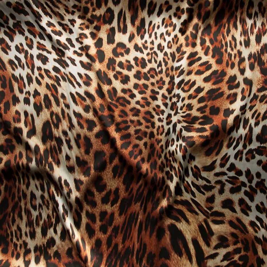 Ткань бифлекс леопард