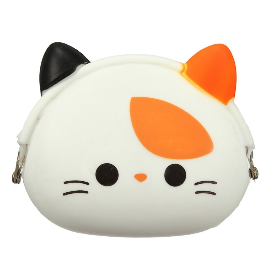 Силиконовый кошелек кот