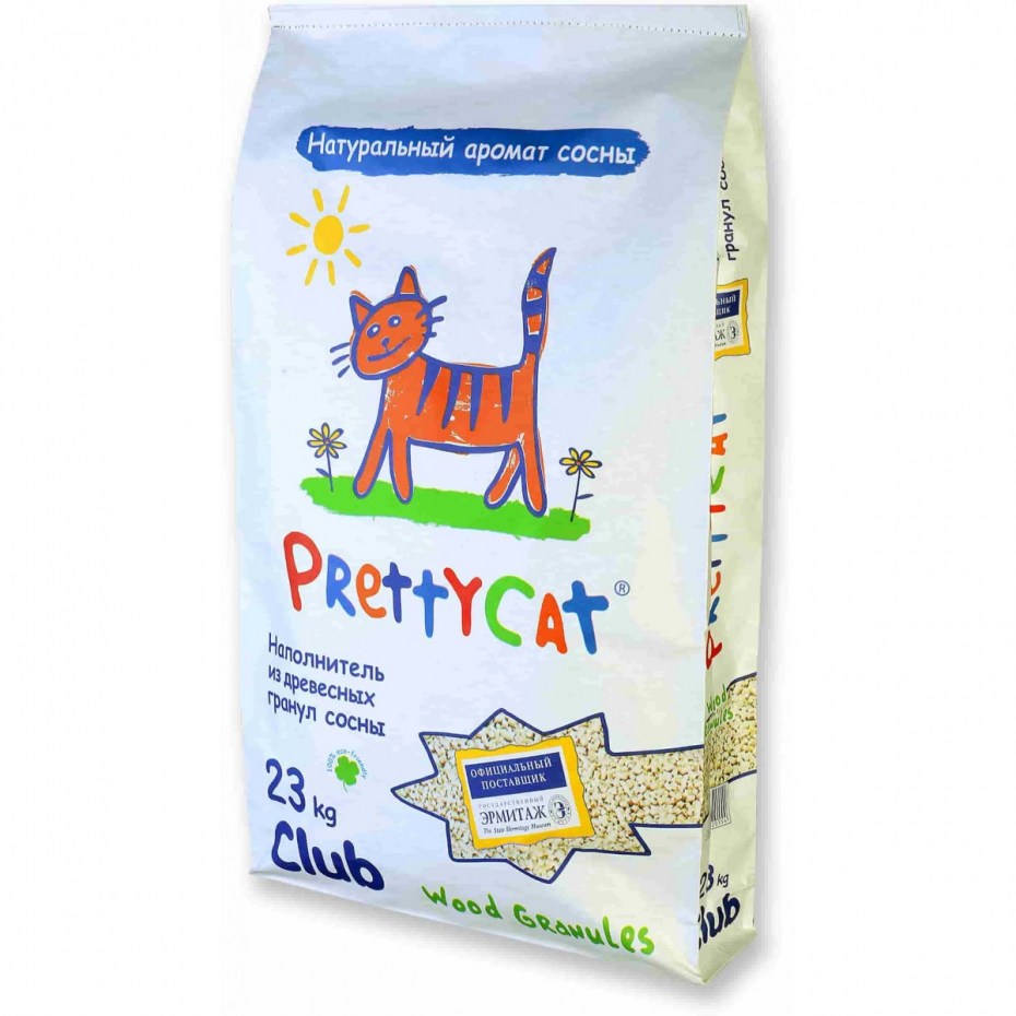 PRETTYCAT Wood granules 4кг (12л)
