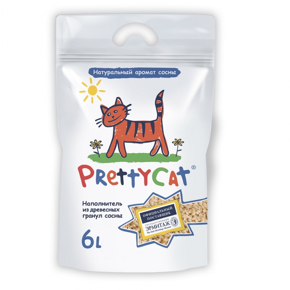 Pretty Cat древесный наполнитель, Wood granules