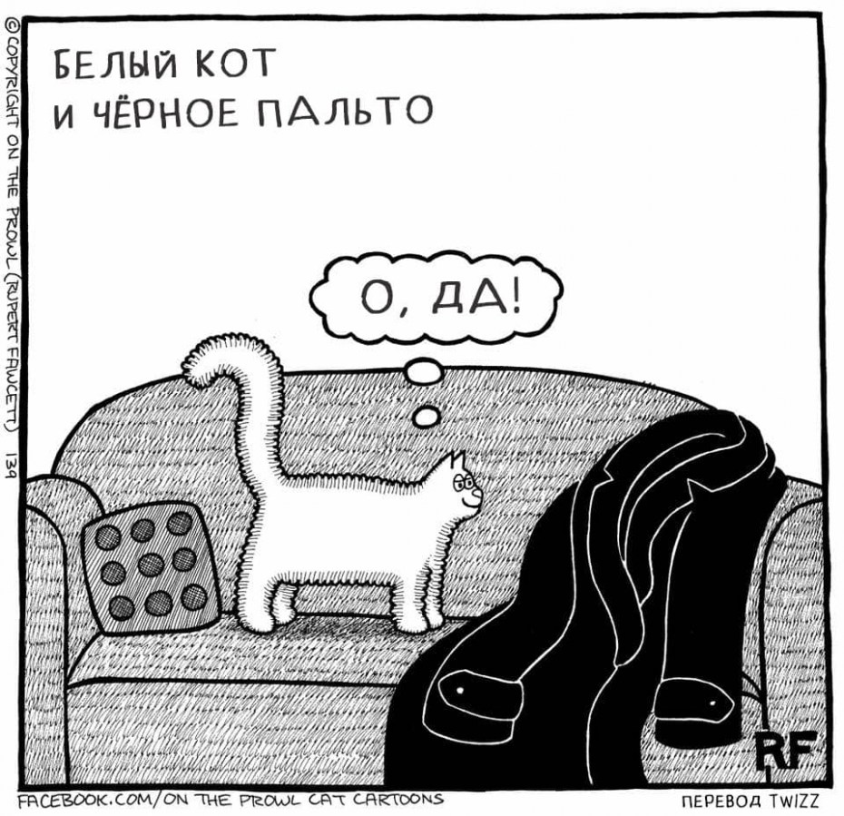 Комиксы про жизнь с котом