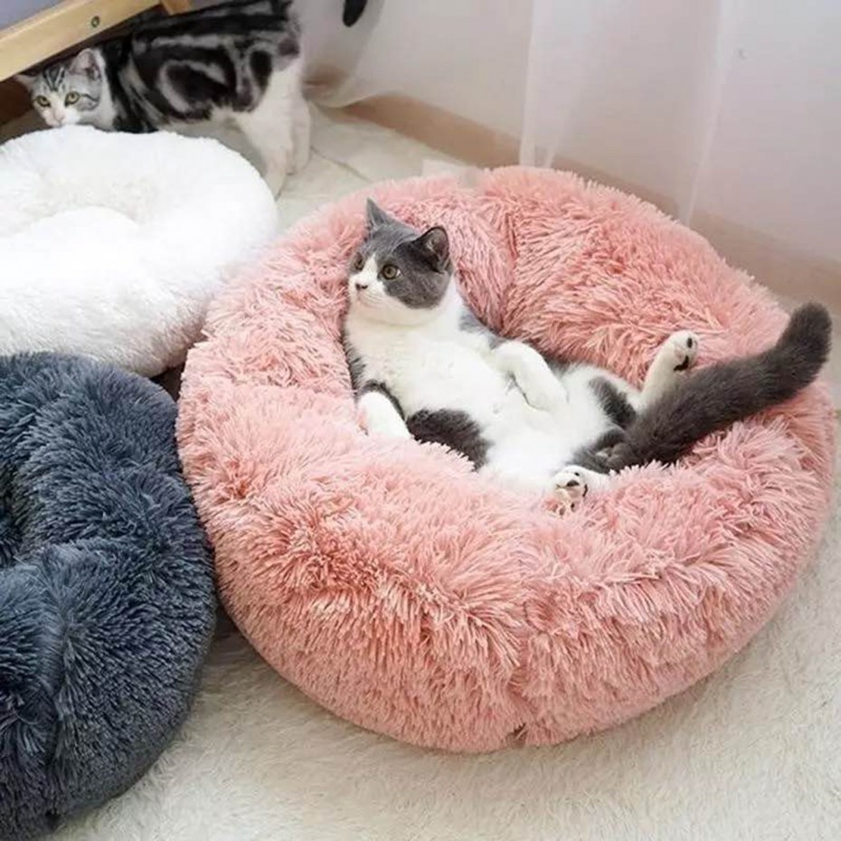 Лежанка для кота круглая