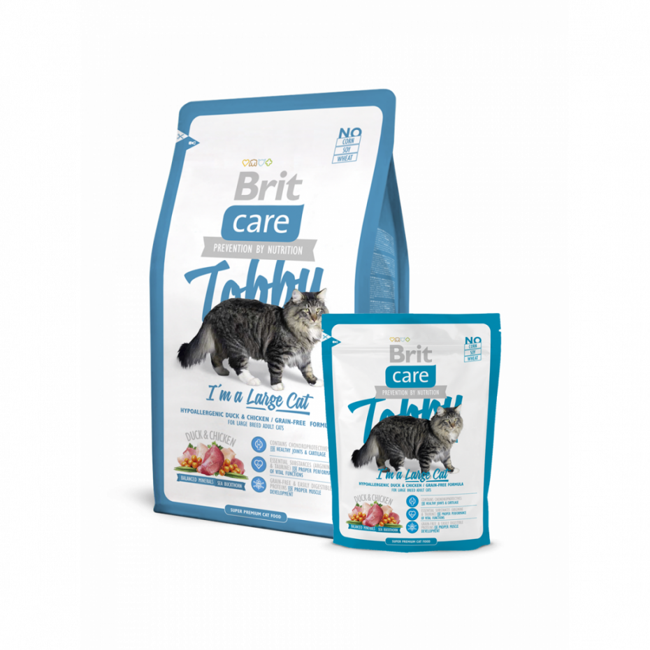 Брит 400г Care Cat Tobby для кошек крупных пород 513000