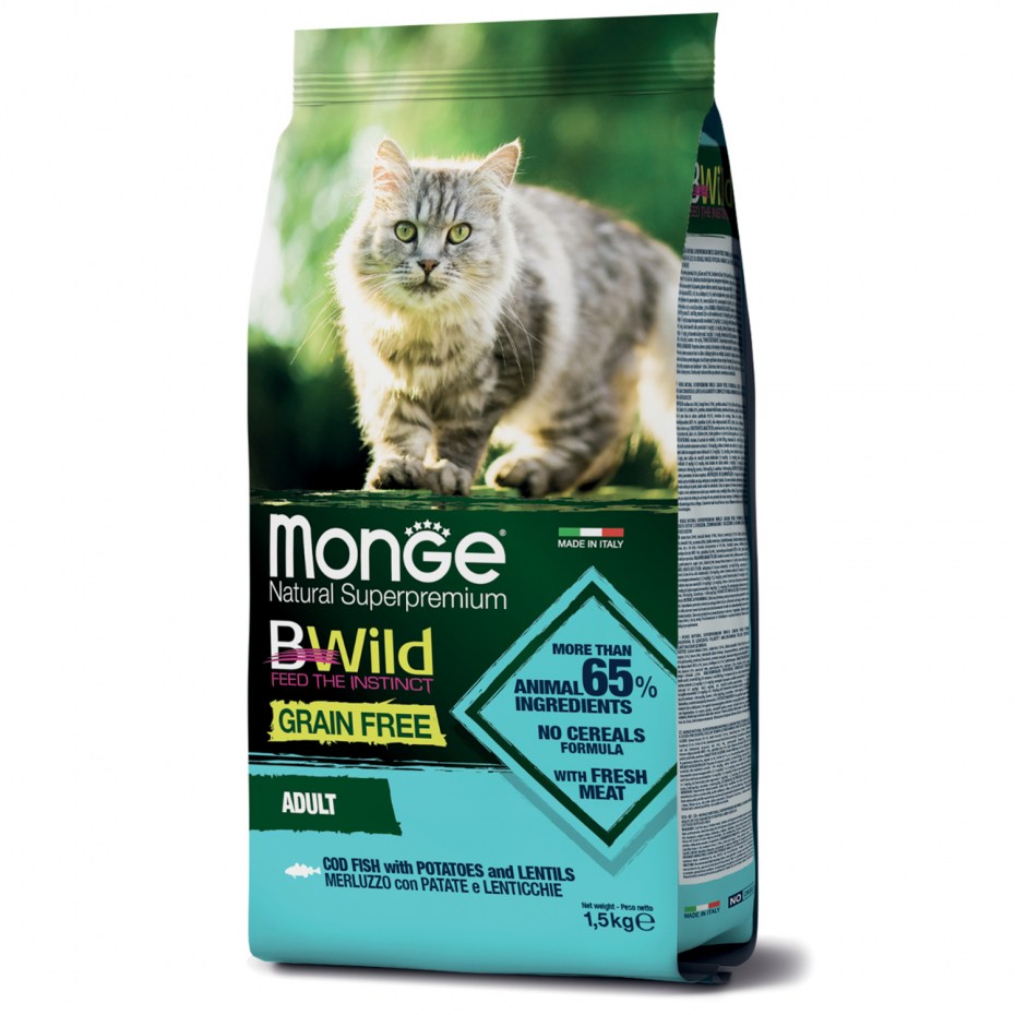 Корм для кошек Monge Bwild