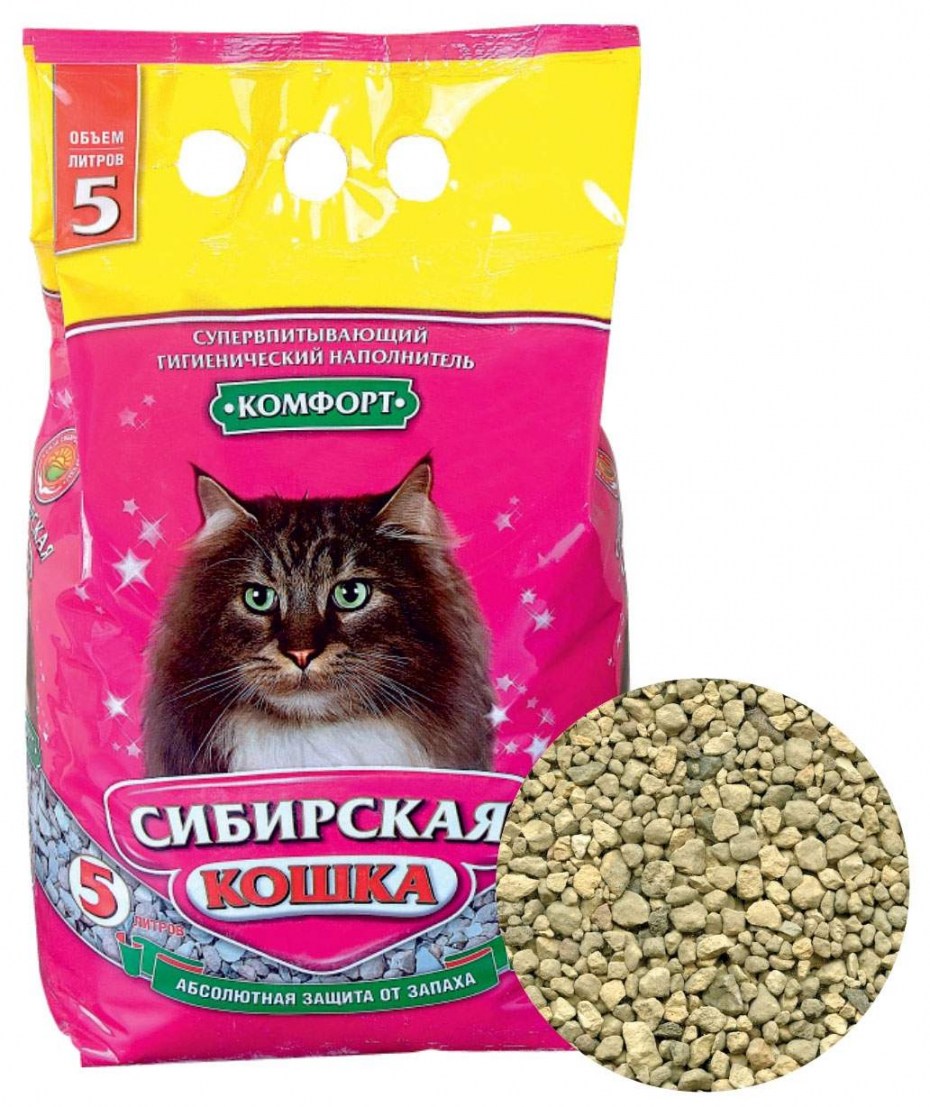 Впитывающий наполнитель Сибирская кошка эффект 3 л