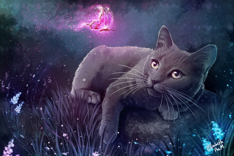 Красивая кошка арт
