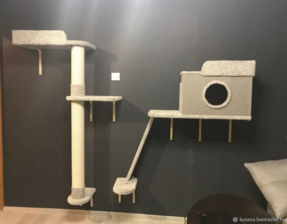 Игровой комплекс для кошек на стену