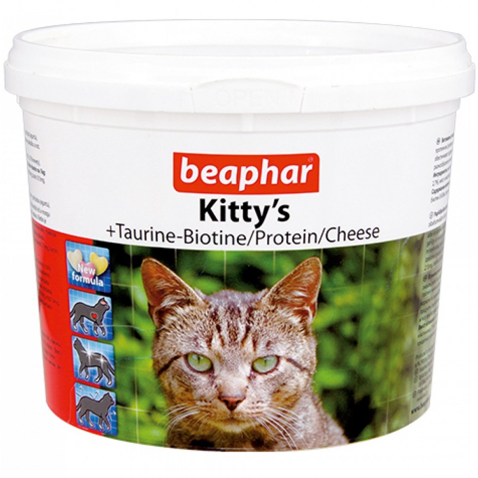 Беафар 12595 Kitty's Mix витаминная смесь д/кошек 750таб